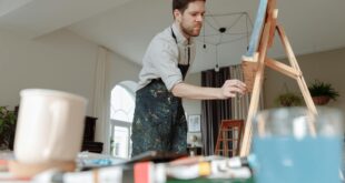 man holding a brush